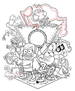 Gravity Falls Coloring Book: Gravity Falls Adult Vietnam