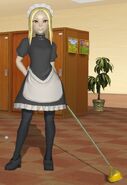 Kat's Maid costume DLC in Hot Shots Golf: World Invitational.