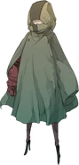Yunica in her cloak