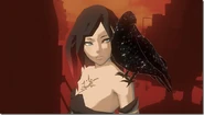 Raven as she appears in-game (Gravity Rush).