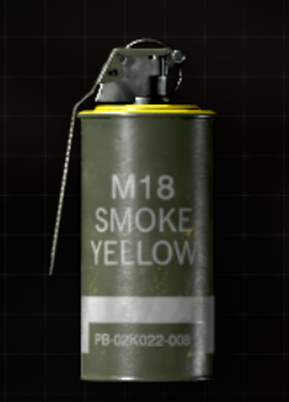 M18 SMOKE　グレネード YELLOW実物使用済み 空き缶 　　オブジェ M18 SMOKE グレネード YELLOW実物使用済み 空き缶 オブジェ