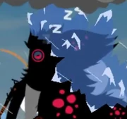 Un Manboth puesto a dormir