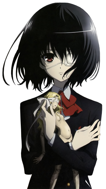 Misaki Mei De Renders, girl anime character wearing black dress transparent  background PNG clipart | HiClipart