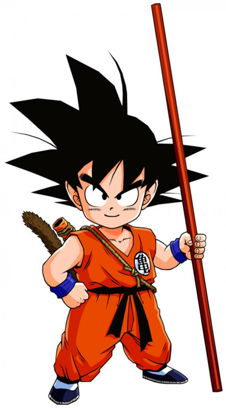 Son Goku inspired from anime/manga Dragon Ball originated by Akira