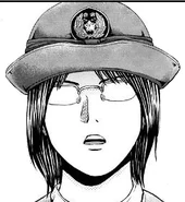 Eri Domyoji disguised as a police officer.