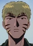 Doraemon (Onizuka) finds Kunio and the others.