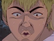 Onizuka contemplates burying Urumi's corpse at Mt. Fuji.