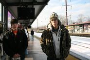 Jack & Stephen at the Train Station in New Jersey