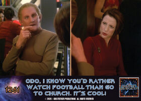 Odo, I Know You'd Rather Watch Football Than Go To Church. It's Cool!