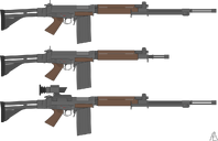 Felreden FARE-6 Rifle, a export version of the FAR-6 rifle for use with other members of the Alliance of Nations