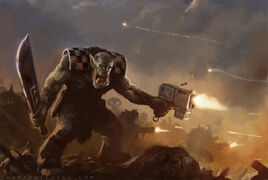 Warhammer 40k ork boyz by thomaswievegg-d6qp7ry