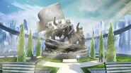 The First Galactic War Memorial in Prosperity City, Super Earth.