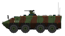 Cygnarian Haley Industries MA9A2 WMAV APC, A Cygnarian copy of the most well-known armored personal carrier, the Stryker ICV