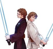 Anakin alongside Viau Luke