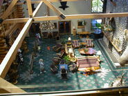 The lobby of Black Wolf Lodge (pic taken in 2001, only months after being rebranded to Great Wolf Lodge)