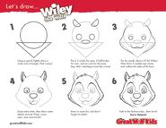 a drawing tutorial on how to draw wiley
