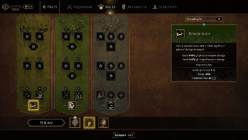 Nílan initial skills