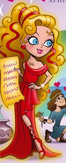 Illustration of Aphrodite in the kids book series, Goddess Girls