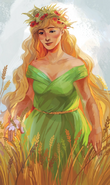 Demeter depicted in the Percy Jackson series.