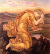 "Demeter Mourning for Persephone" by Evelyn de Morgan (1906)