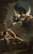 Selene and Endymion by Ubaldo Gandolfi