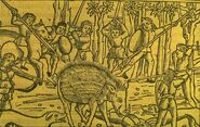Woodcut illustration for Raphael Regius's edition of Metamorphoses, 1518
