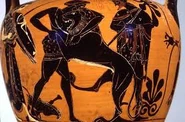 Herakles Fighting The Nemean Lion