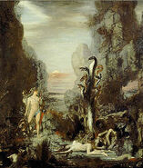 Herakles facing the Lernean Hydra (Gustave Moreau, 1876)