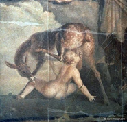 Telephus, as an infant, sucking on a deer