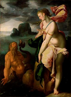 Glaucus, a Sea-God (left) and Scylla, a sea monster (right)