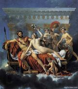 Mars disarmed by Venus and the Three Graces, by Jacques-Louis David