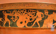 Herakles Fighting Lernaean Hydra