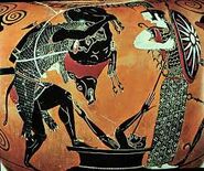 Herakles Shows The Erymanthian Boar.