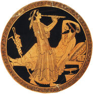 Kalypso & Odysseus Red Figure Clay Face