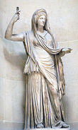 The Campana Hera, a Roman copy of a Hellenistic original, from the Louvre