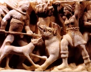 The Hunt for the Kalydonian Boar: Meleager and Atalanta (Etruscan Era)