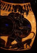 Black Figure Amphora-Geryon