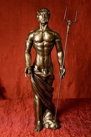 Hades holding a Bident