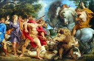 The Calydonian Boar Hunt by Peter Paul Rubens