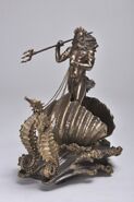 Bronze Statue of Poseidon Riding A Chariot