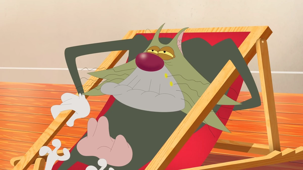 Oggy and the Cockroaches Green around the gills Wiki Fandom