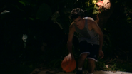 Alfie playing Basket-ball in the yard