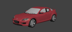Kyosho 1/64 KS07033R8R Mazda RX-8 Red Miyazawa Model