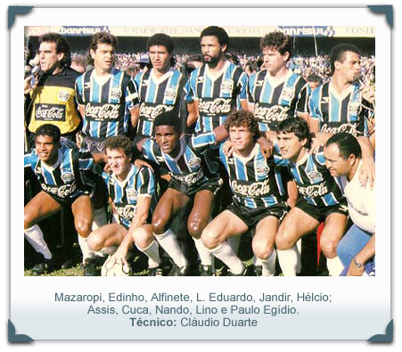 Campeao Copa do Brasil 1994, Grêmio Oficial