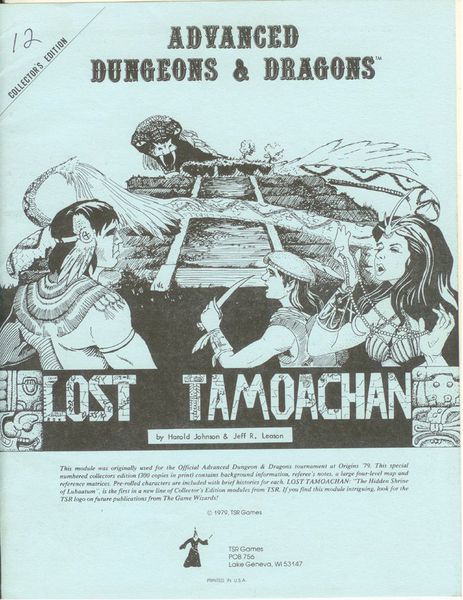 THE HIDDEN SHRINE OF TAMOACHAN C1 complete AD&D Dungeons & Dragons D&D TSR