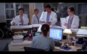 Intern Lucy (far left)