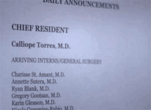 Chief resident