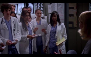 Intern Dani Mandvi (second from left)