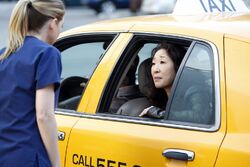 Meredith says goodbye to Cristina.