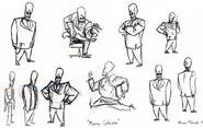 A sheet of concept sketches by Peter Tsaykel